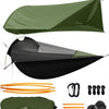 Parachute Aero 4-in-1 Ultralight Hammock System – 3000mm Rainproof Tarp, No-See-Um Mosquito Net & 40D Airlite Nylon for Backpacking, Jungle Survival & Storm Camping (EN Certified, 420g Ultra-Compact) - Army
