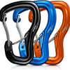 Heavy Duty 8KN Double-Locking Aluminum Alloy Carabiner – Secure & Durable Clip for Climbing & Outdoor Gear - Rainbow-3pc