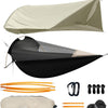 Parachute Aero 4-in-1 Ultralight Hammock System – 3000mm Rainproof Tarp, No-See-Um Mosquito Net & 40D Airlite Nylon for Backpacking, Jungle Survival & Storm Camping (EN Certified, 420g Ultra-Compact) - Beige