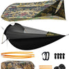 Parachute Aero 4-in-1 Ultralight Hammock System – 3000mm Rainproof Tarp, No-See-Um Mosquito Net & 40D Airlite Nylon for Backpacking, Jungle Survival & Storm Camping (EN Certified, 420g Ultra-Compact) - Camouflage
