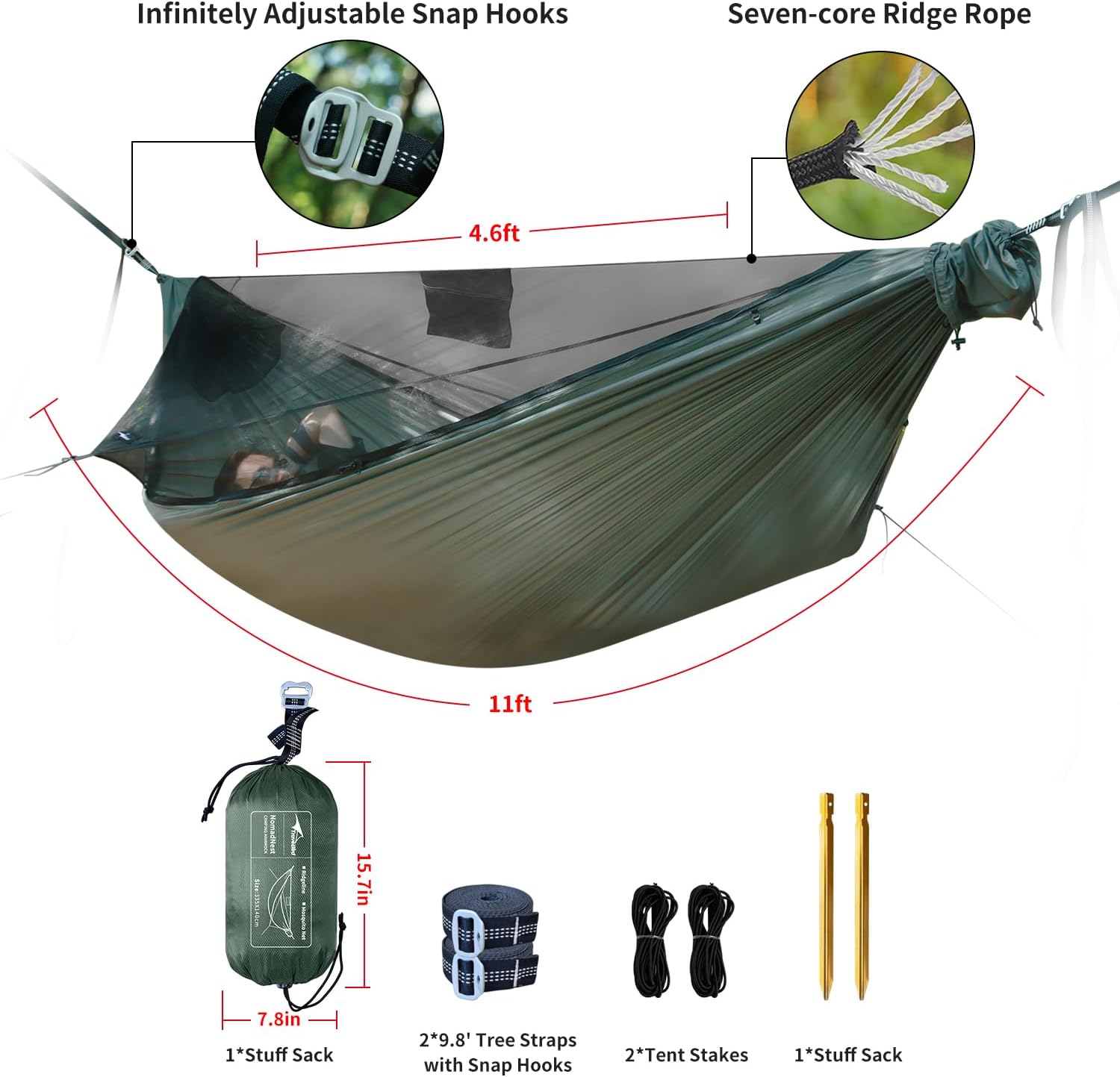 NomadNest 11FT Camping Hammock