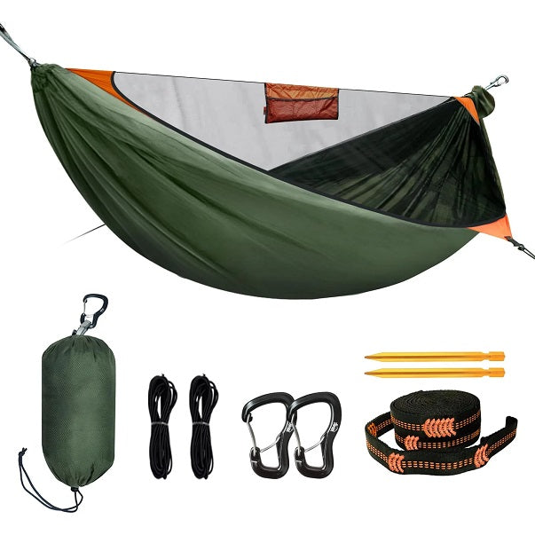 All-in-One Fast Open Hammock – Portable Mosquito-Proof Camping Hammock for Outdoor Adventures