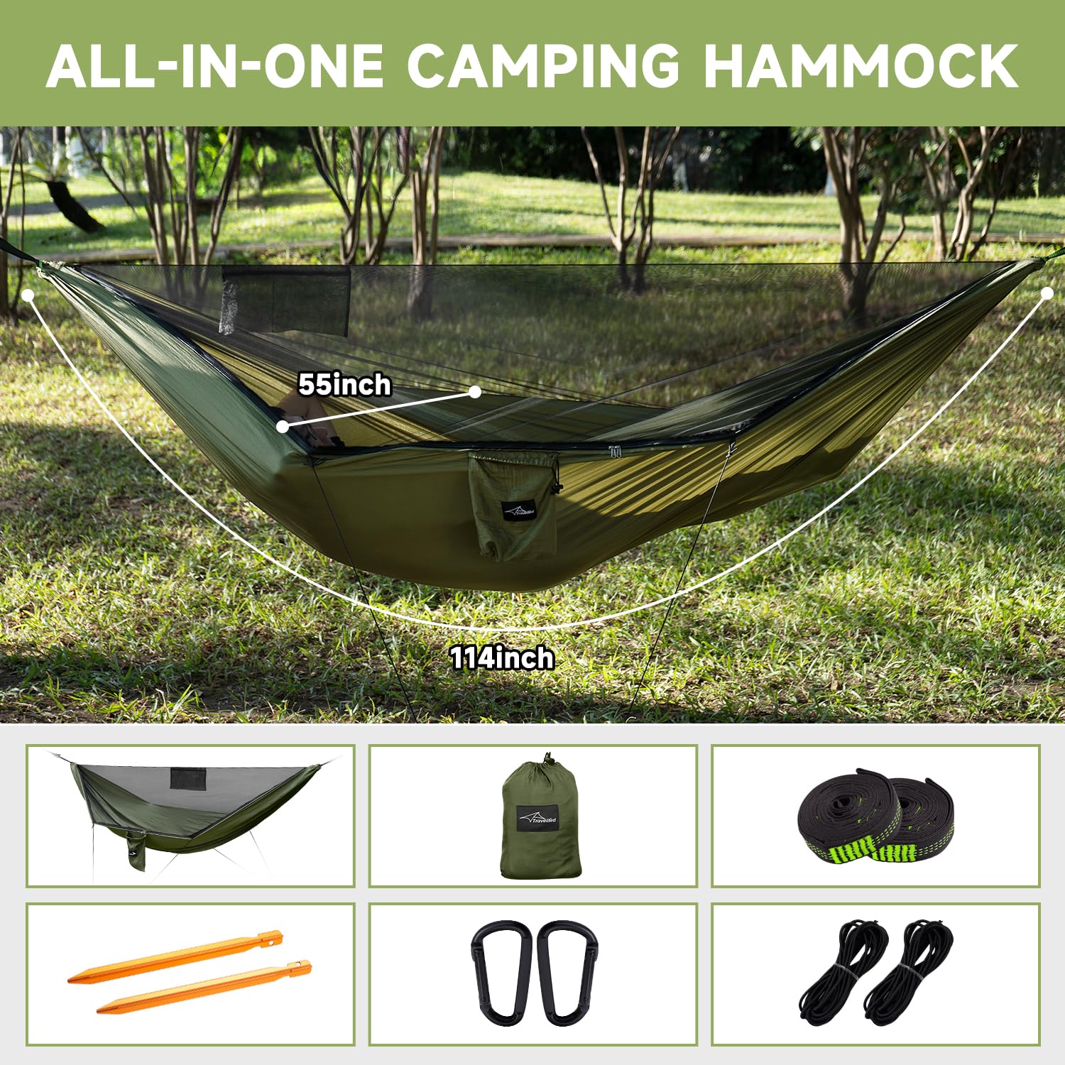 Lightweight Portable Camping Hammock