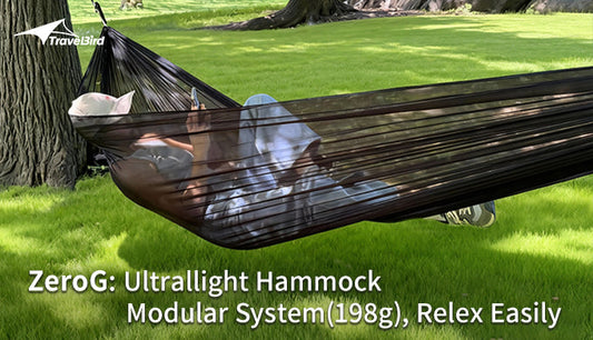 ZeroG: Modular Ultrallight Hammock System(198g)，Relex Easily