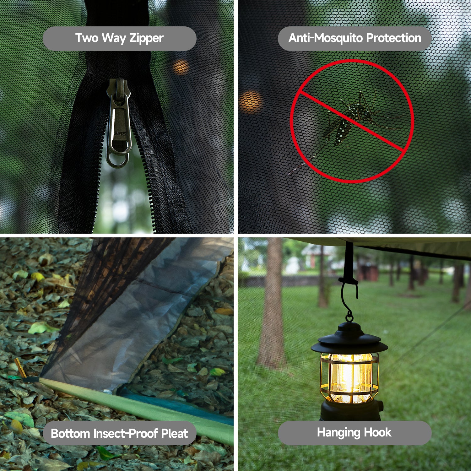 insect proof tent Multi-Purpose Hammock Tent with Waterproof Tarp, Mosquito Net & Screen House – Portable All-Season Camping Shelter