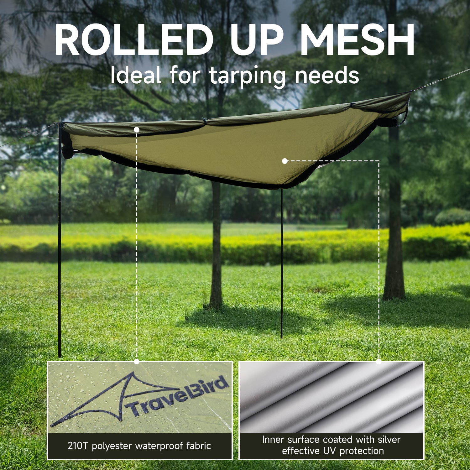 Multi-Purpose Hammock Tent with Waterproof Tarp, Mosquito Net & Screen