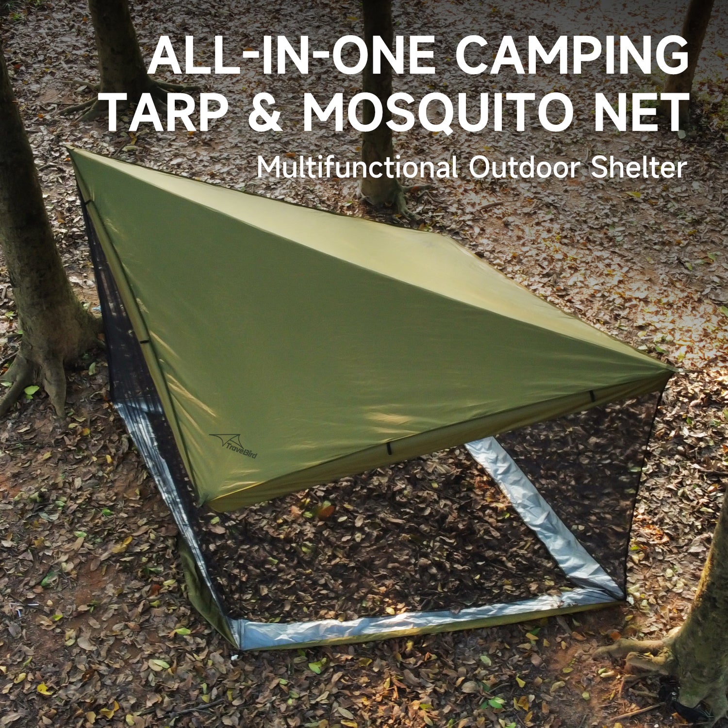 Multi-Purpose Hammock Tent with Waterproof Tarp, Mosquito Net & Screen House – Portable All-Season Camping Shelter