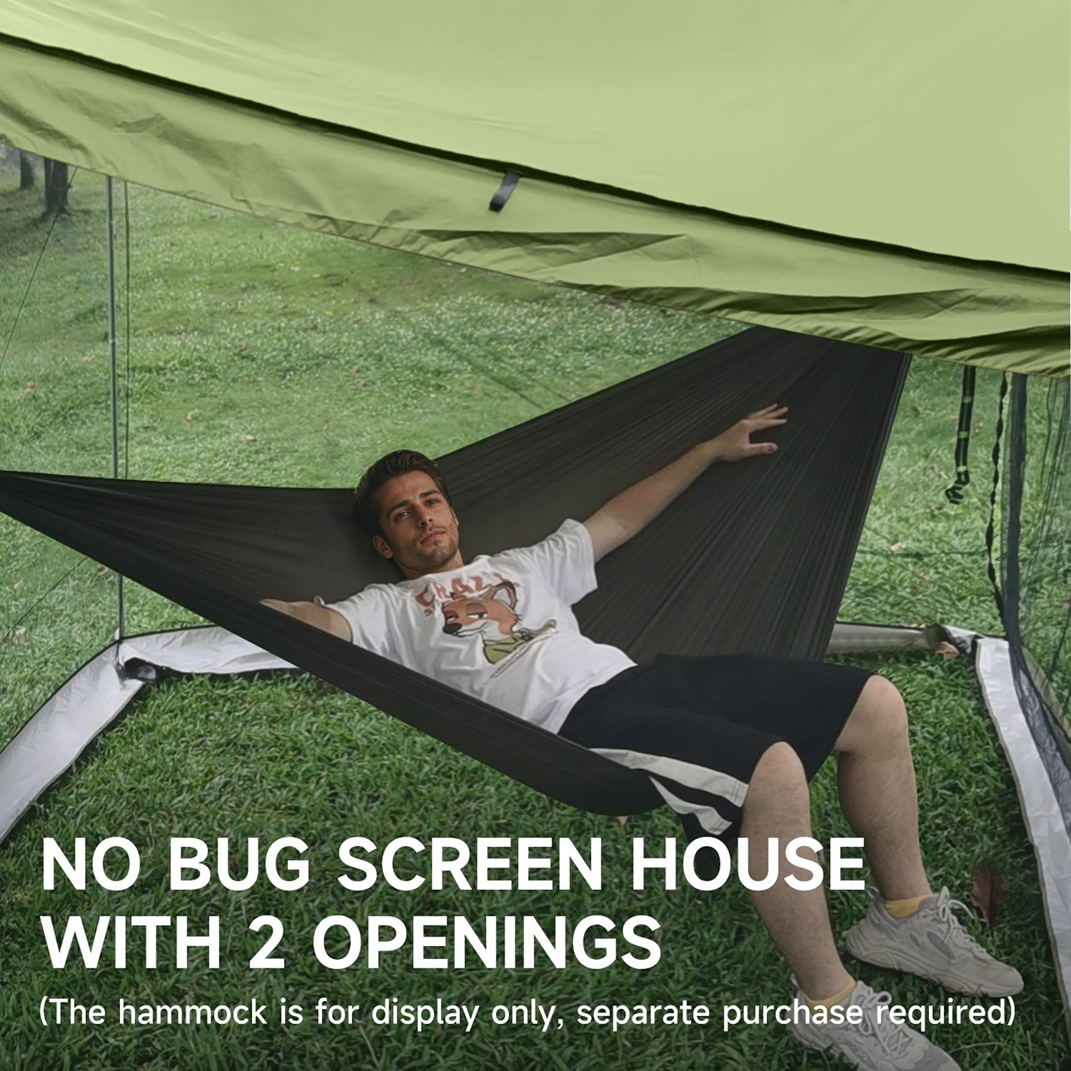 mosquito tarp Multi-Purpose Hammock Tent with Waterproof Tarp, Mosquito Net & Screen House – Portable All-Season Camping Shelter