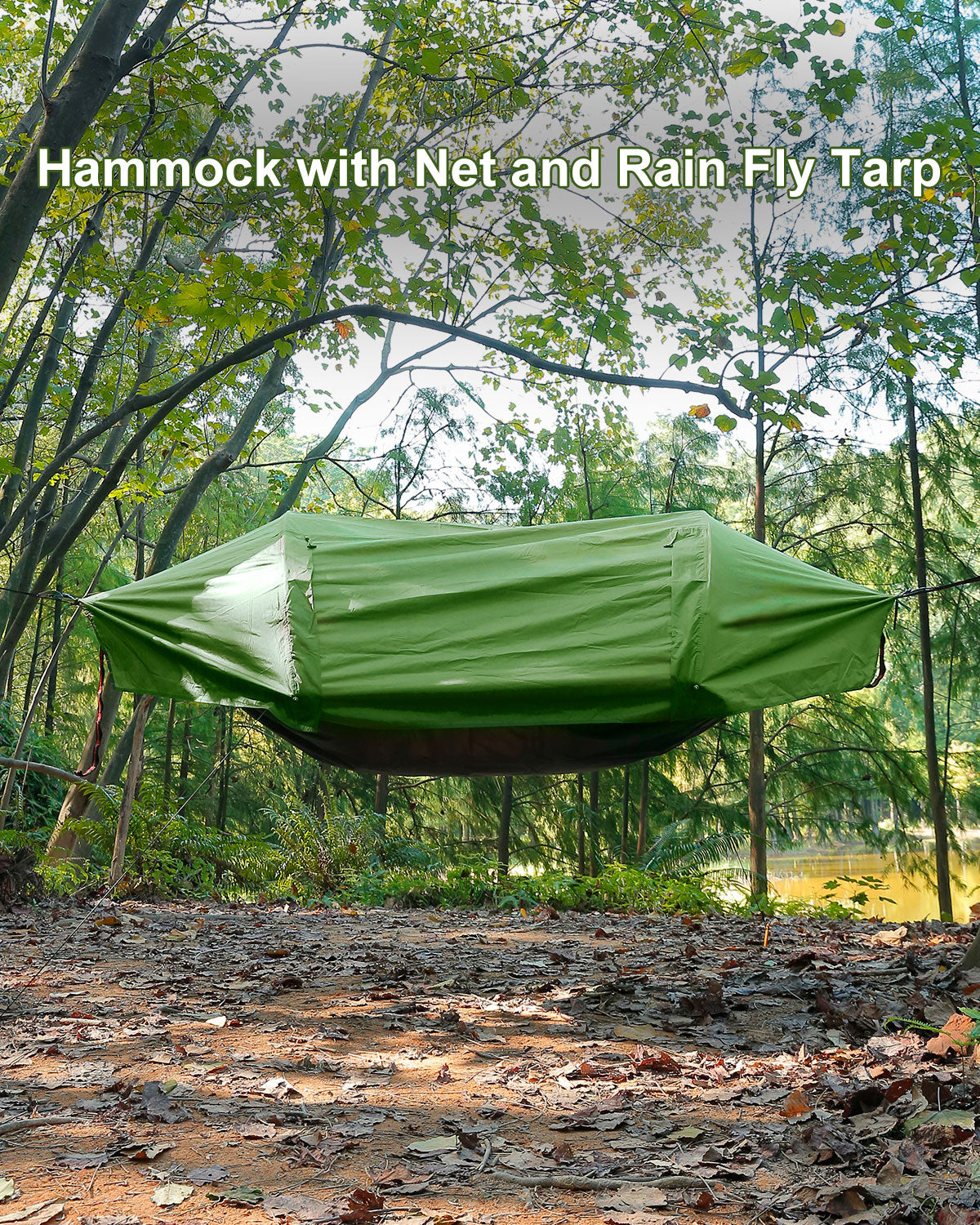 lightweight hammock tent 3-in-1 Waterproof Lightweight Sleeping Hammock Camping Hammock Tent with Mosquito Net and RainFly For Outdoor and Hiking