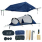 2-in-1 TriHive Hammock Flat Lay Camping Hammock with Mosquito Net & PU3000 Rainfly for Backpacking Hiking Outdoor