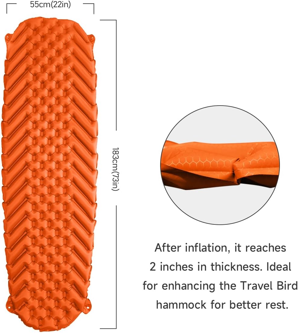 SkyNest Space Inflatable Sleeping Pad – Ultralight Comfortable Camping Mat for Outdoor Adventure