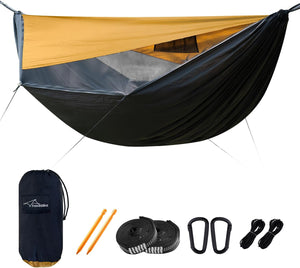 Camping Hammock with Mosquito Net & Sunshade