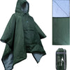 Sleeping Bag for Adult, Wearable Blanket Insulated Poncho Hooded, Sleepingbag Quilt for Winter Camping Hiking Sports - Army-2