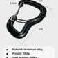 Heavy Duty 8K Double Door Aluminum Alloy Carabiner