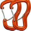 Heavy Duty 8K Double Door Aluminum Alloy Carabiner - Orange-2pc