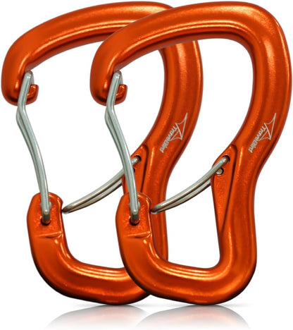 Heavy Duty 8K Double Door Aluminum Alloy Carabiner