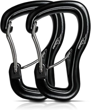 Heavy Duty 8KN Double Door Aluminum Alloy Carabiner