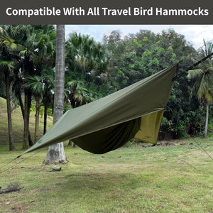 rain tarp backpacking Hammock Rain Fly Waterproof Tarp with Doors Lightweight & UV Protection Camping Tarp Multifunctional for Backpacking Hiking Hammock