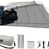 Car Awning Sun Shelter Tents SUV Tent Rooftop with Mosquito Net Camping Truck Canopy Universal Tailgate Tent Outdoor for MPV, Trucks - Beige