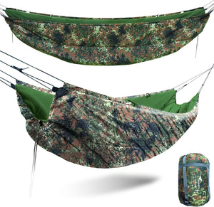 4-Season Insulated Camping Hammock Underquilt – Ultralight Thermal-Lined Cold Weather Gear with No-Slip Suspension, Compact for Backpacking, Hiking, Survival Shelter (Water-Resistant Parachute Nylon)