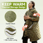 Sleeping Bag for Adult, Wearable Blanket Insulated Poncho Hooded, Sleepingbag Quilt for Winter Camping Hiking Sports