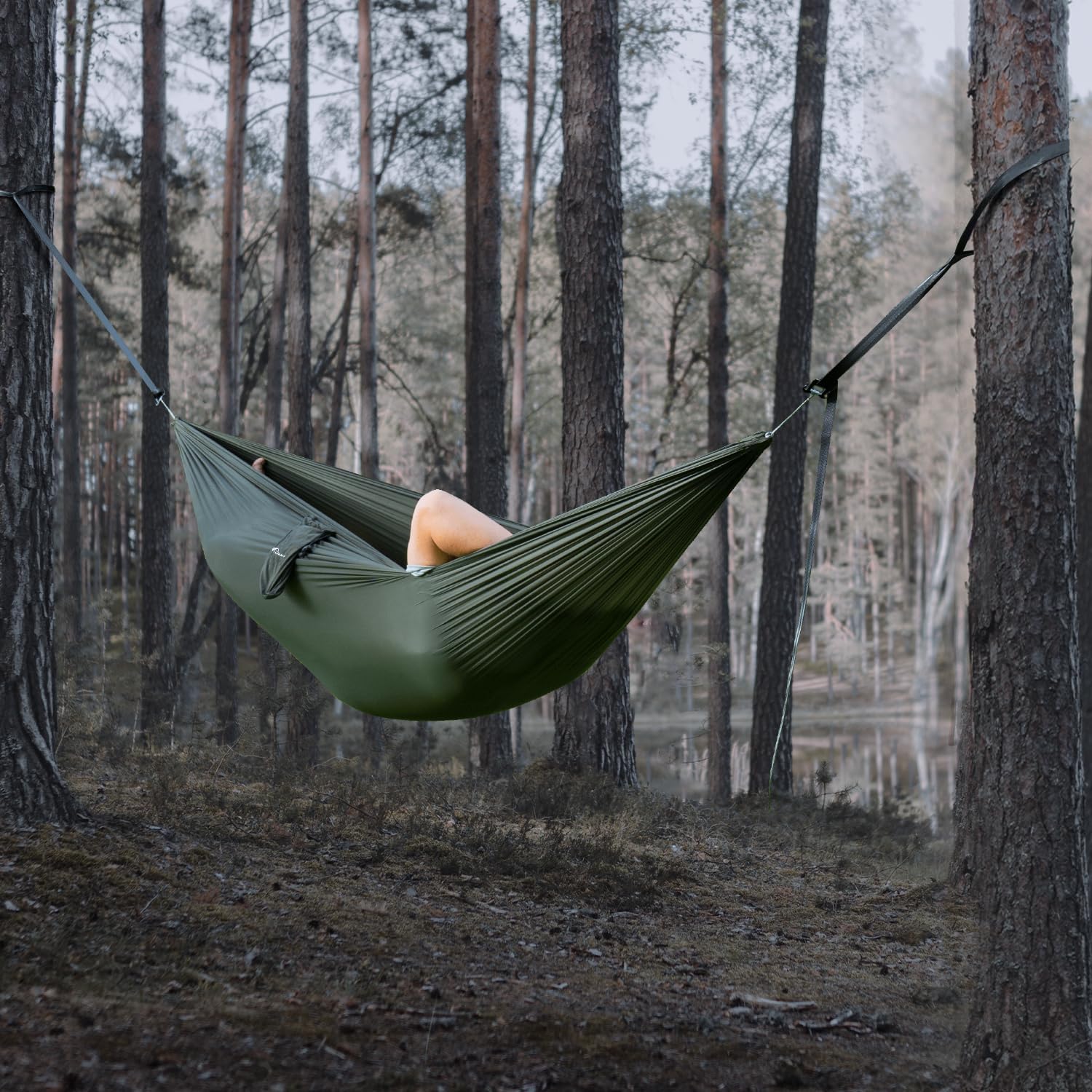 hängematten systeme Ultra-Light Suspension System, 9.8ft Tree Strap for Hammock, Compact & Easy to Set Up, Hammock Accessories for Camping, Hiking, and Backpacking