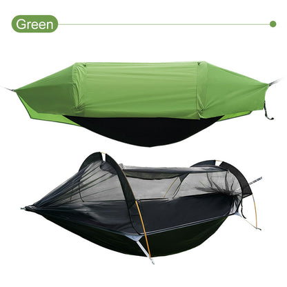 3-in-1 Waterproof Lightweight Sleeping Hammock Camping Hammock Tent with Mosquito Net and RainFly For Outdoor and Hiking