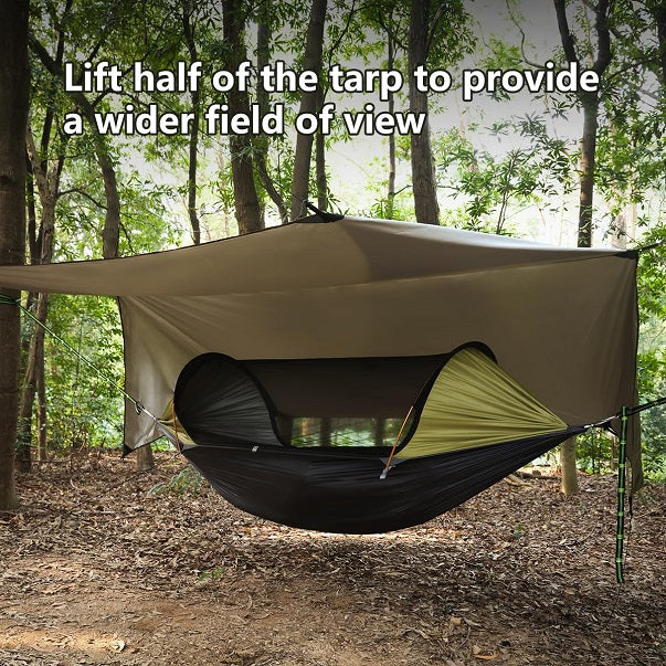 Backpacking Tent Hammock Tent With Rainfly 11' Camping Hammock