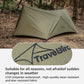 Ultralight Hammock Rain Fly Tarp Camping Tent Waterproof Portable Rain Tarp Canopy with Doors Multifunctional Bushcraft Tarp for Outdoor Backpacking Hiking