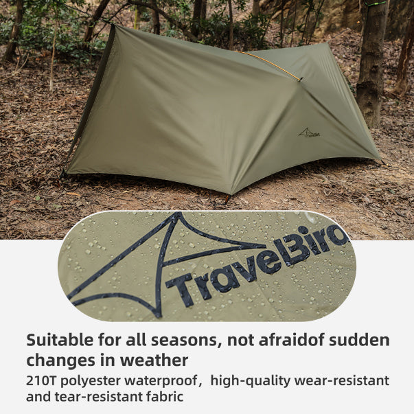 rain fly for tent Ultralight Hammock Rain Fly Tarp Camping Tent Waterproof Portable Rain Tarp Canopy with Doors Multifunctional Bushcraft Tarp for Outdoor Backpacking