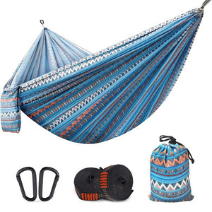 Bohemian Ultralight Camping Hammock – Portable Double & Single Hammock for Outdoor Travel & Relaxation