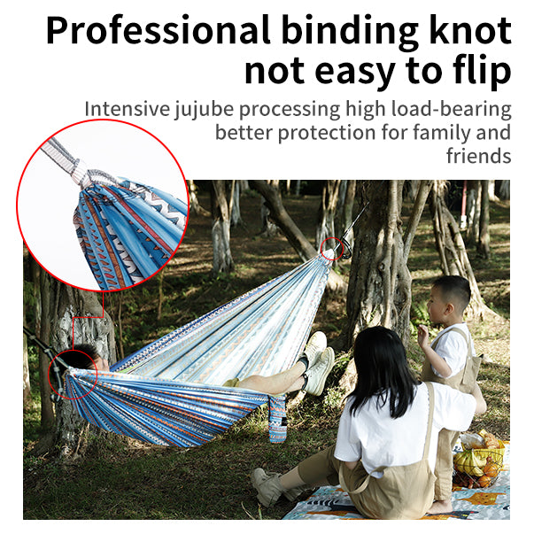 hängematte profi Bohemian Ultralight Camping Hammock – Portable Double & Single Hammock for Outdoor Travel & Relaxation Bohemian Orange