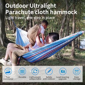 Bohemian Ultralight Camping Hammock – Portable Double & Single Hammock for Outdoor Travel & Relaxation