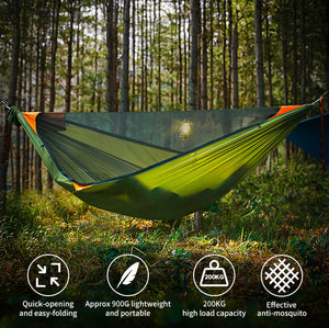 All-in-One Fast Open Hammock – Portable Mosquito-Proof Camping Hammock for Outdoor Adventures