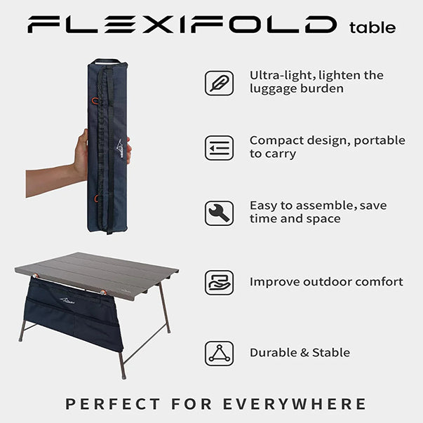 Flexifold Ultra-Light Camping Table – Portable & Durable