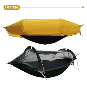 3-in-1 Waterproof Lightweight Sleeping Hammock Camping Hammock Tent with Mosquito Net and RainFly For Outdoor and Hiking