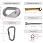 Hammock Hanging Kit Heavy Duty Anchor Hangers Bolt Durable Hammock Hooks